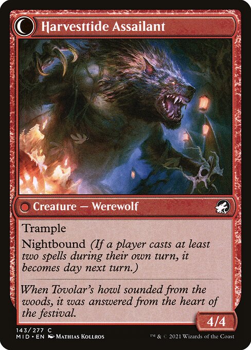 Harvesttide Infiltrator // Harvesttide Assailant (143) [Innistrad: Midnight Hunt] Reverse