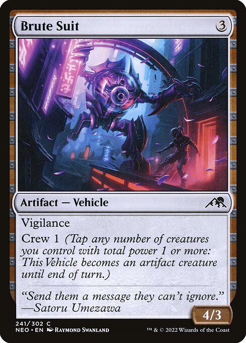 Brute Suit (241) [Kamigawa: Neon Dynasty]