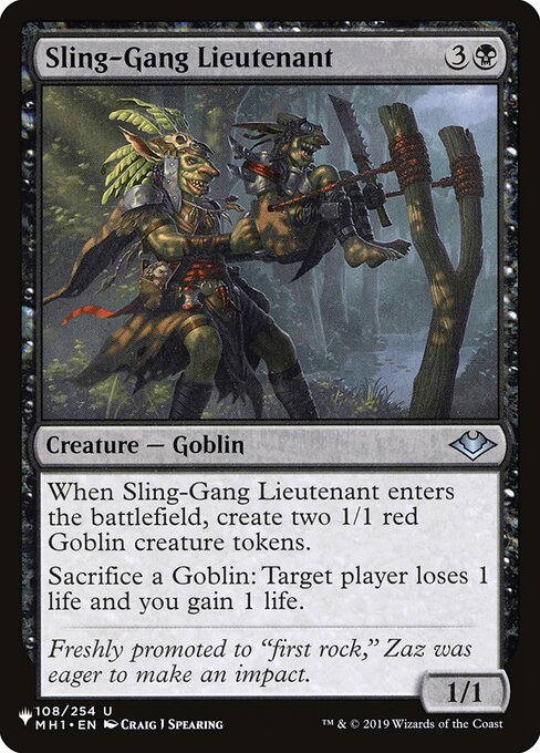Sling-Gang Lieutenant (MH1-108) [The List]