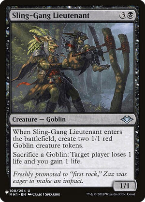 Sling-Gang Lieutenant (MH1-108) [The List]