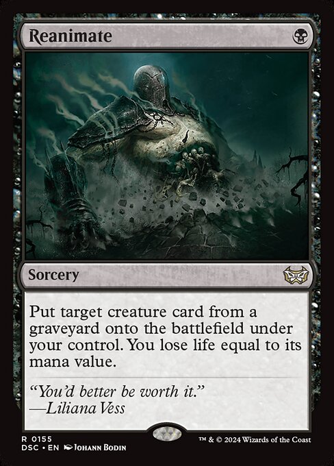 Reanimate (155) [Duskmourn: House of Horror Commander]