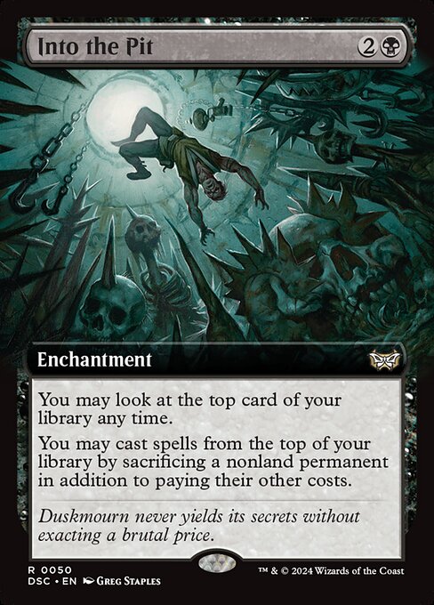 Into the Pit (50) [Duskmourn: House of Horror Commander]