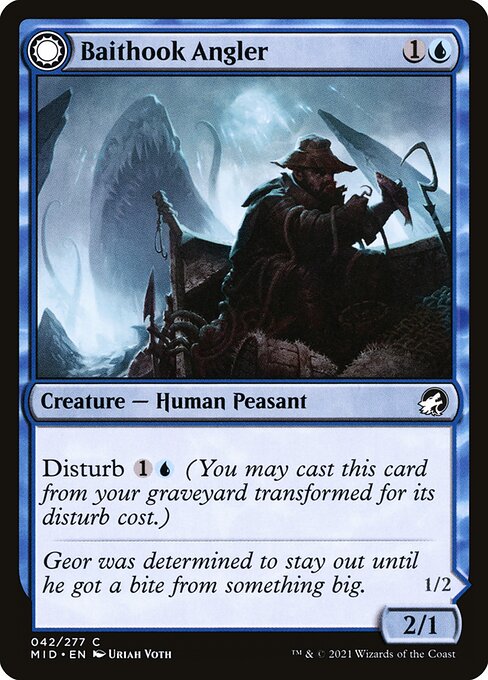 Baithook Angler // Hook-Haunt Drifter (42) [Innistrad: Midnight Hunt]