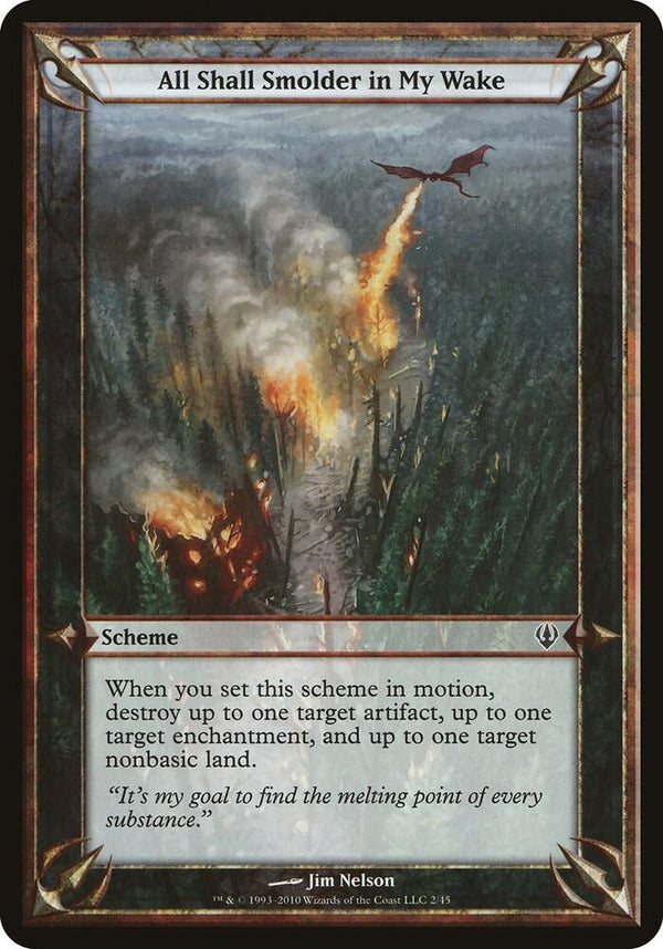 All Shall Smolder in My Wake (Archenemy) [Oversize Cards]