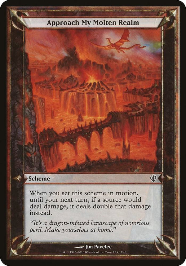 Approach My Molten Realm (Archenemy) [Oversize Cards]