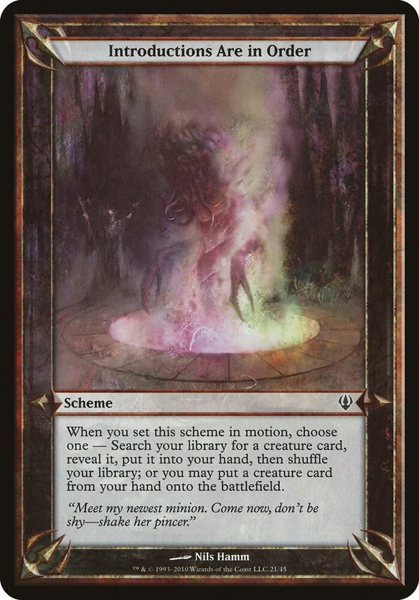 Introductions Are in Order (Archenemy) [Oversize Cards]