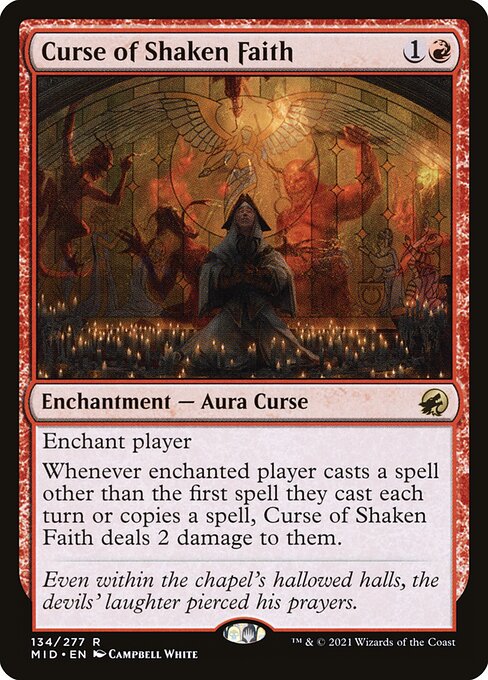 Curse of Shaken Faith (134) [Innistrad: Midnight Hunt]
