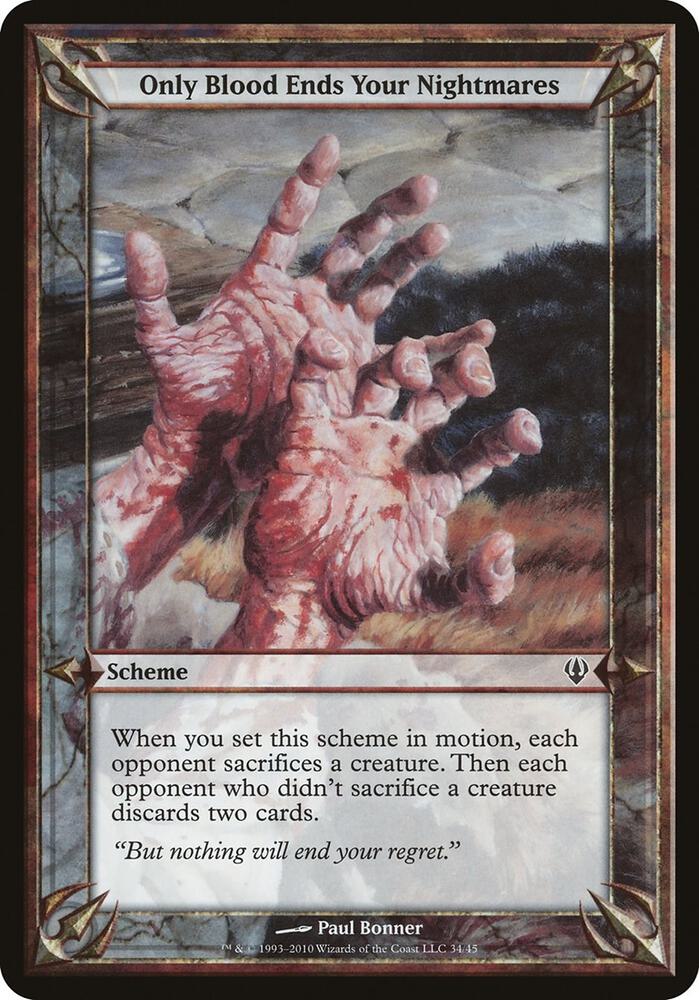 Only Blood Ends Your Nightmares (Archenemy) [Oversize Cards]