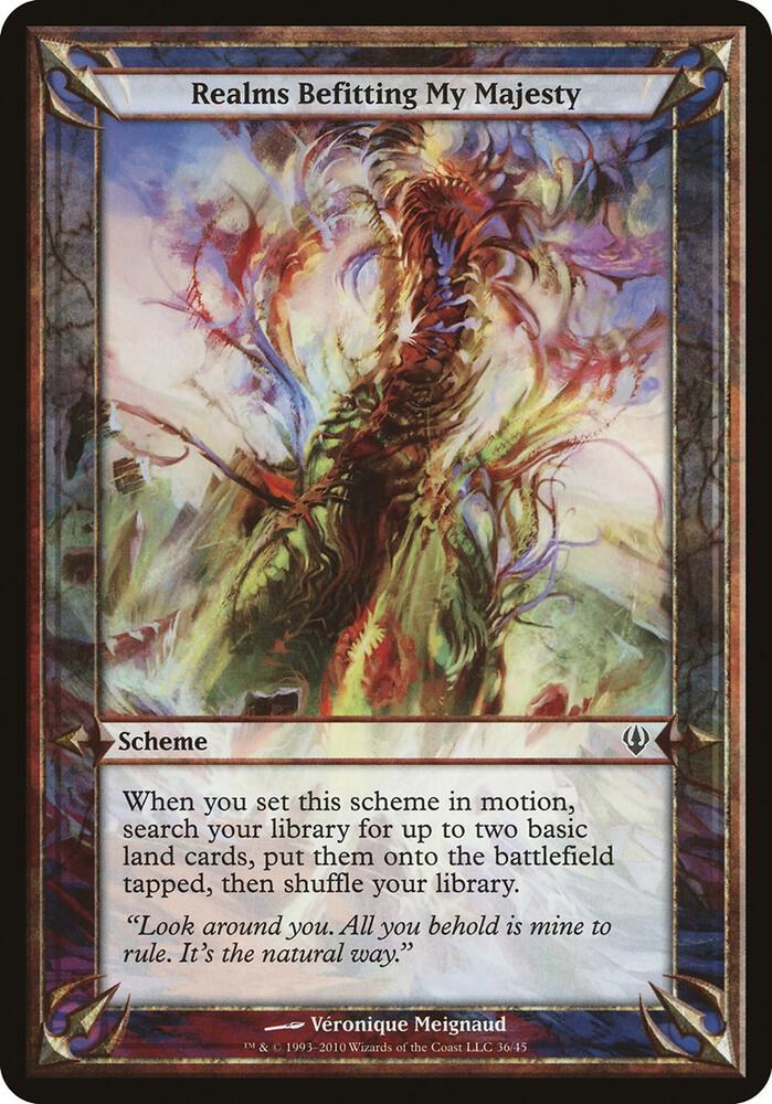 Realms Befitting My Majesty (Archenemy) [Oversize Cards]