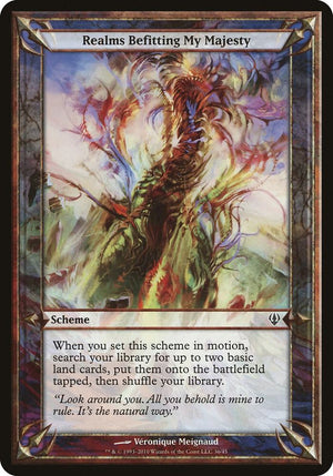 Realms Befitting My Majesty (Archenemy) [Oversize Cards]