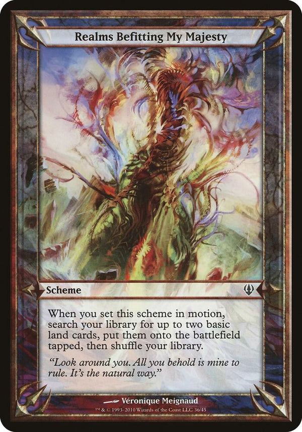 Realms Befitting My Majesty (Archenemy) [Oversize Cards]