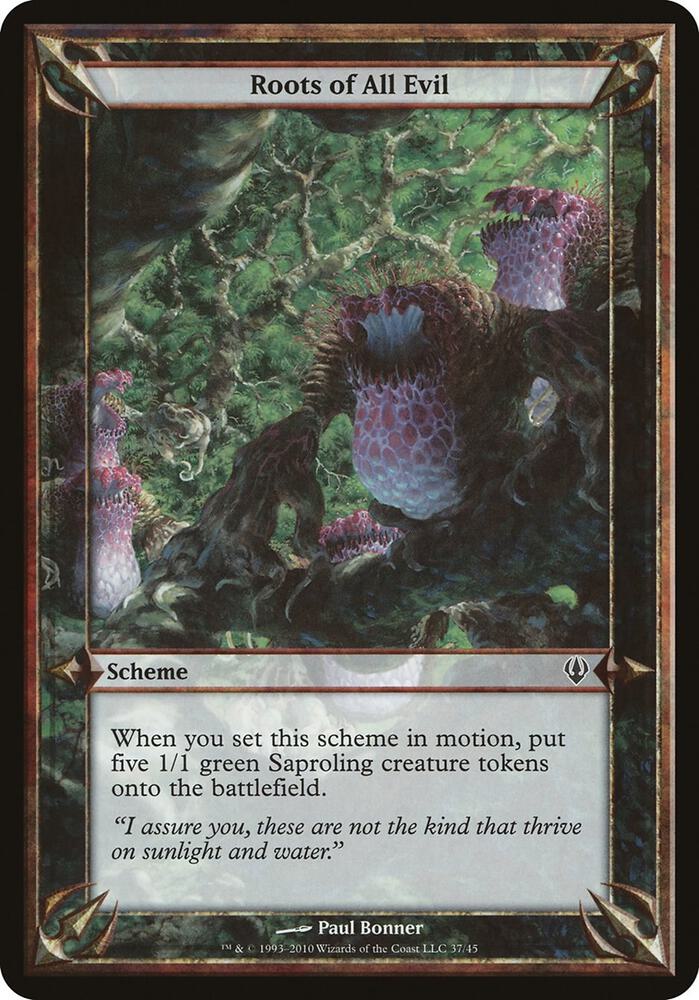 Roots of All Evil (Archenemy) [Oversize Cards]