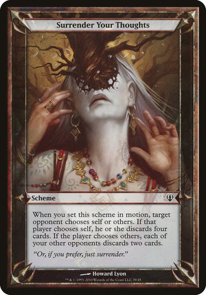 Surrender Your Thoughts (Archenemy) [Oversize Cards]