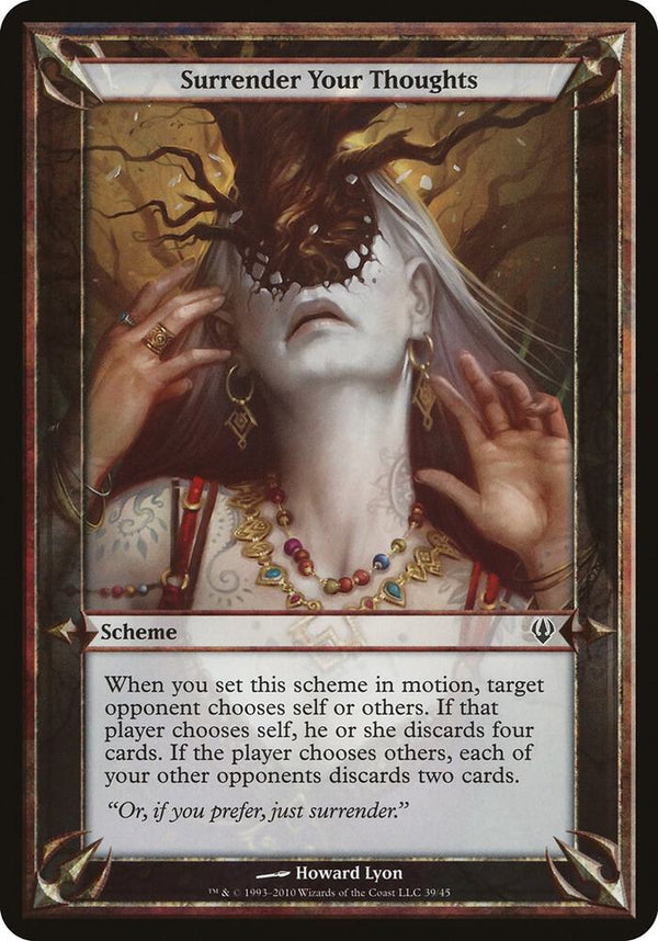 Surrender Your Thoughts (Archenemy) [Oversize Cards]