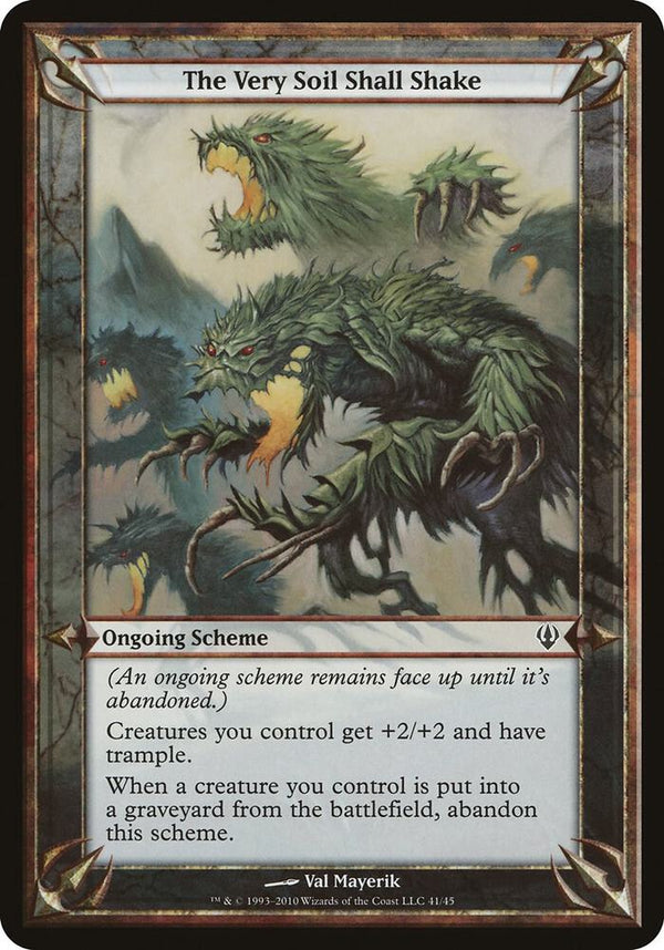 The Very Soil Shall Shake (Archenemy) [Oversize Cards]