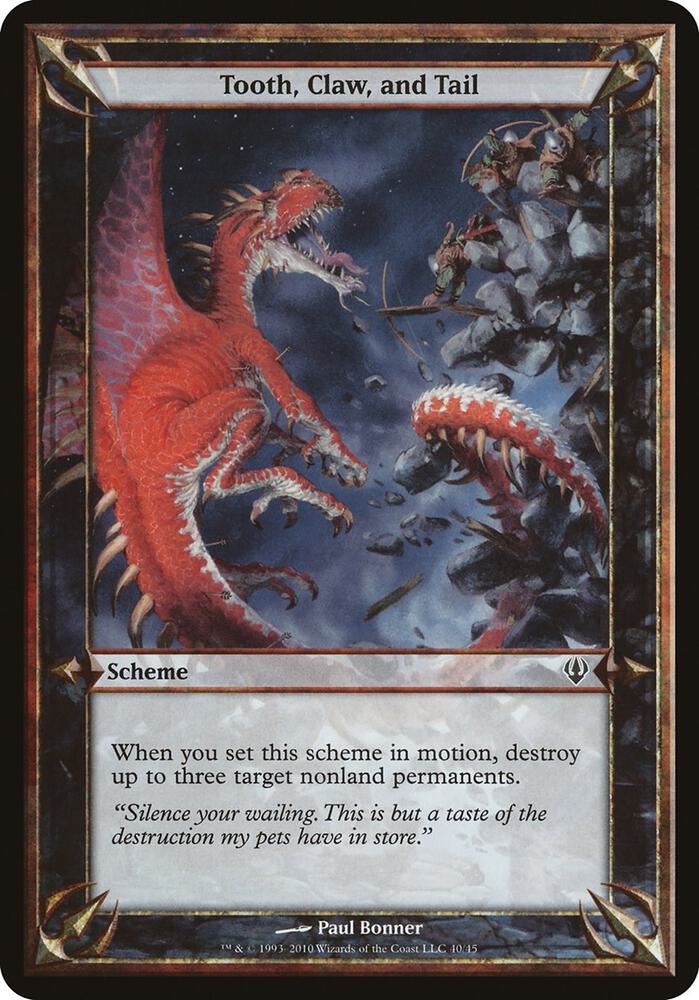 Tooth, Claw, and Tail (Archenemy) [Oversize Cards]