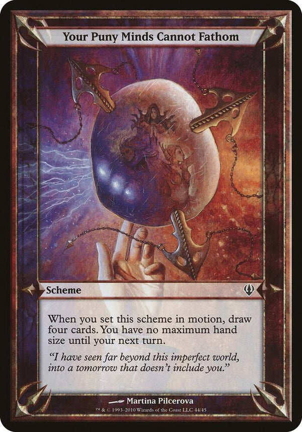 Your Puny Minds Cannot Fathom (Archenemy) [Oversize Cards]