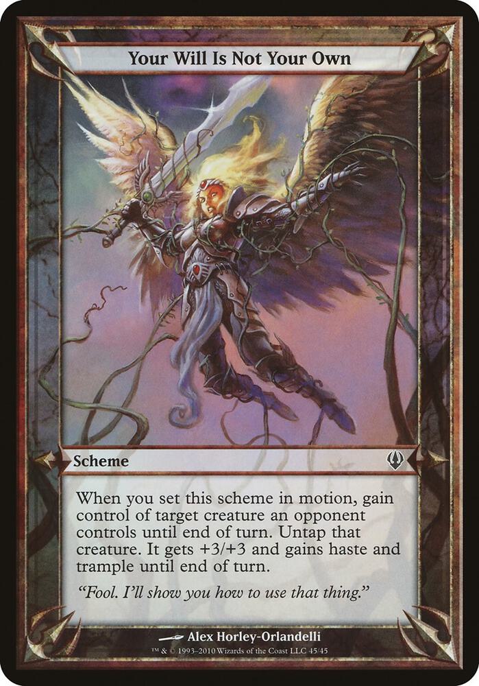 Your Will Is Not Your Own (Archenemy) [Oversize Cards]