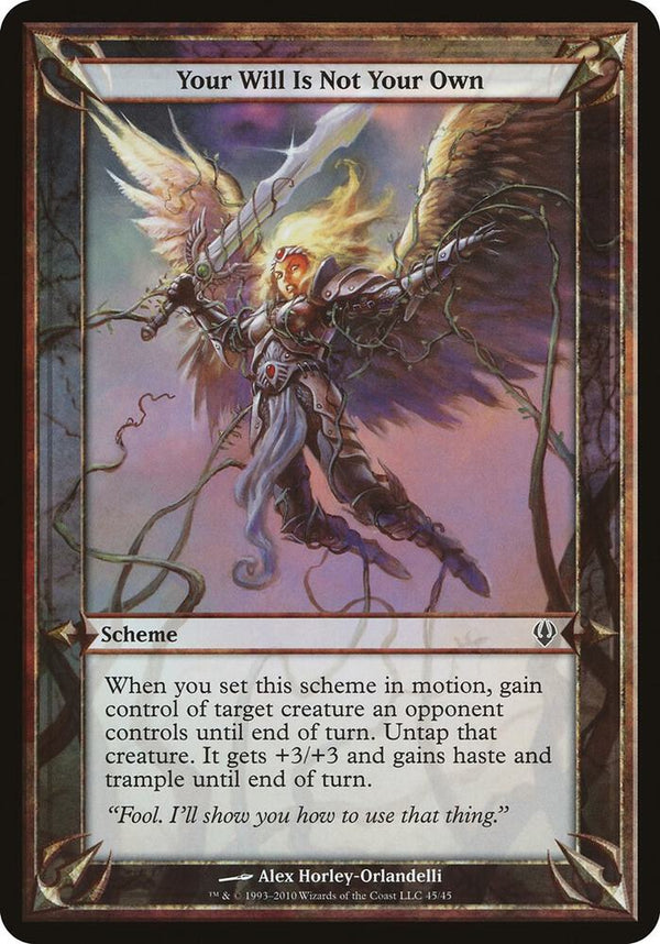Your Will Is Not Your Own (Archenemy) [Oversize Cards]