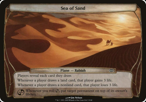 Sea of Sand (Planechase) [Oversize Cards]