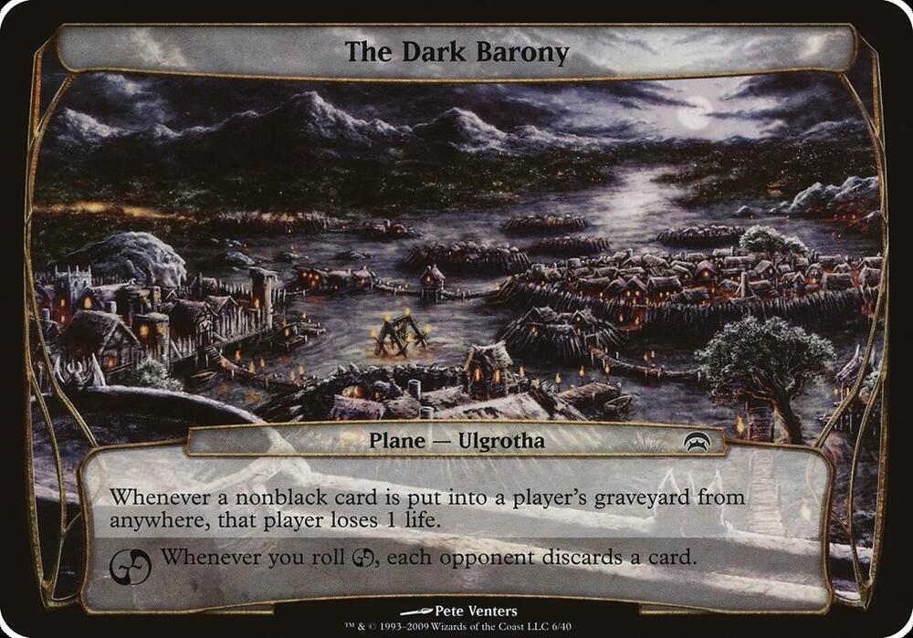 The Dark Barony (Planechase) [Oversize Cards]