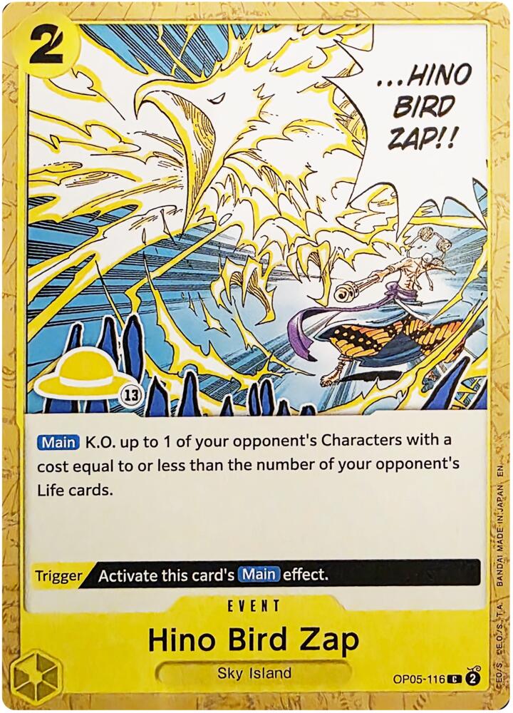 Hino Bird Zap (Luffy Deck) (OP05-116) [Set Sail Deck Set]