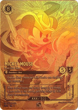 Mickey Mouse - Brave Little Tailor (Serial Numbered) (5) [Disney Lorcana Promo Cards]