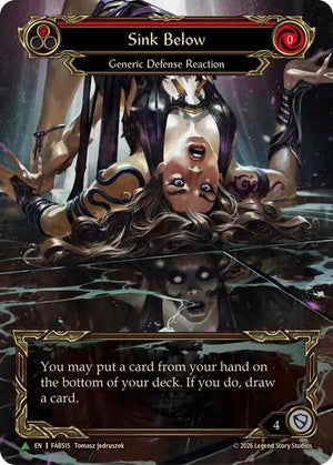 Sink Below (Red) (Marvel) - FAB515 [Flesh and Blood Promo Cards]