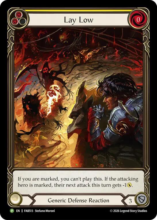 Lay Low (Yellow) - FAB513 [Flesh and Blood Promo Cards]