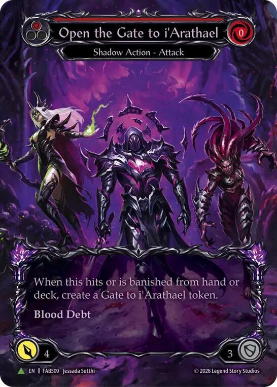 Open the Gate to i'Arathael (Red) (Marvel) - FAB509 [Flesh and Blood Promo Cards]