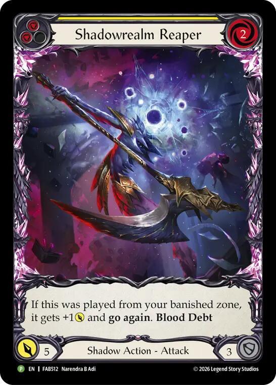 Shadowrealm Reaper (Yellow) - FAB512 [Flesh and Blood Promo Cards]