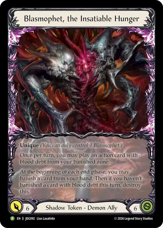 Blasmophet, the Insatiable Hunger - JDG092 [Flesh and Blood Promo Cards]