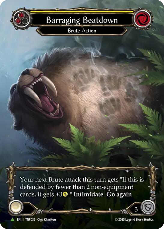 Barraging Beatdown (Marvel) (TNP035) [Flesh and Blood Promo Cards]