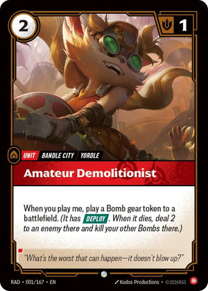 Amateur Demolitionist (001/167) [Radiance]
