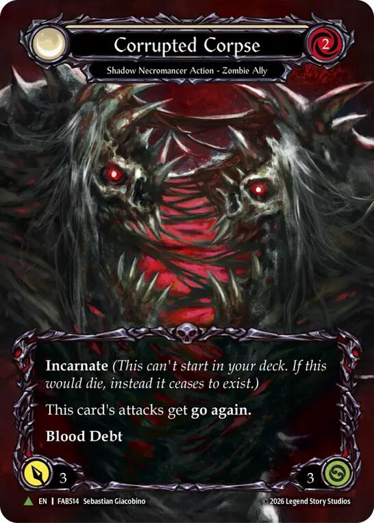 Corrupted Corpse (Marvel) (FAB514) (F) [Flesh and Blood Promo Cards]