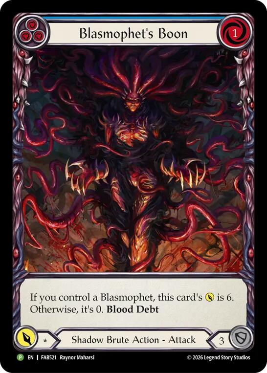 Blasmophet's Boon - FAB521 [Flesh and Blood Promo Cards]