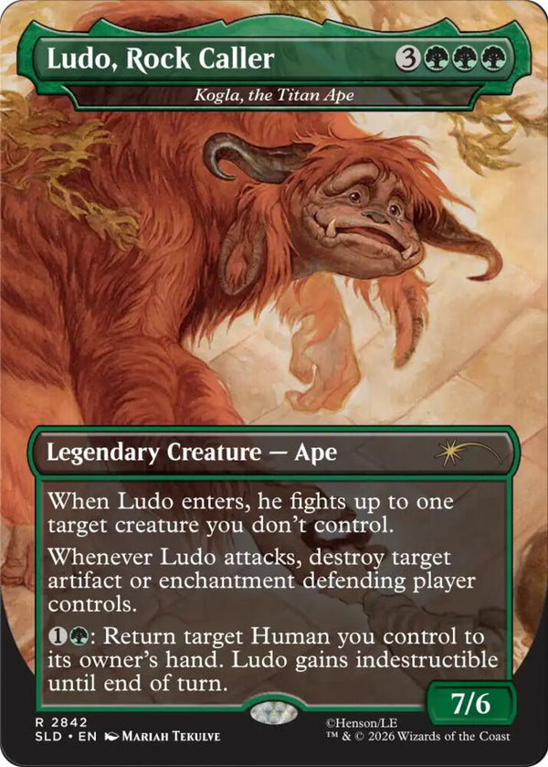 Ludo, Rock Caller - Kogla, the Titan Ape (2842) [Secret Lair Drop]