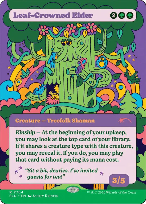 Leaf-Crowned Elder (2764) [Secret Lair Drop]