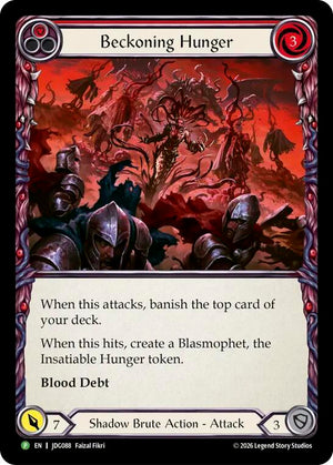 Beckoning Hunger - JDG088 [Flesh and Blood Promo Cards]