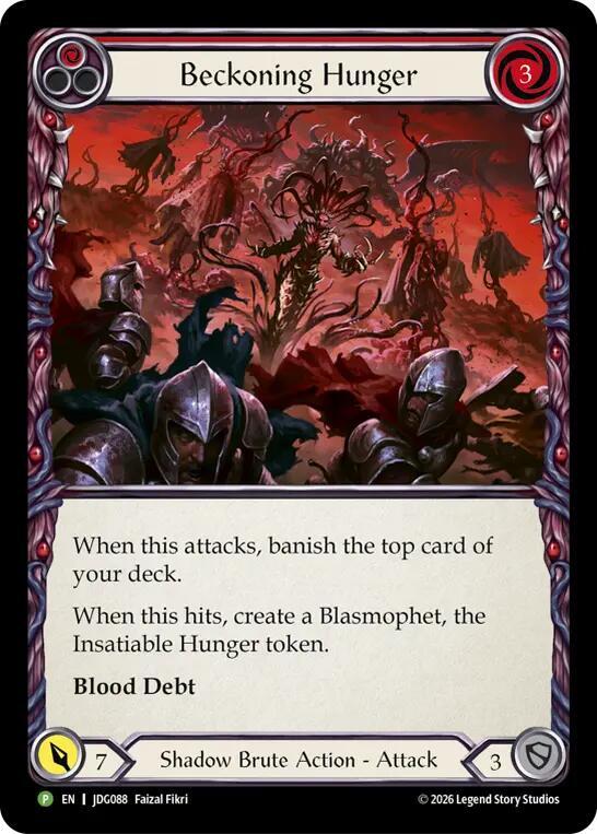 Beckoning Hunger - JDG088 [Flesh and Blood Promo Cards]