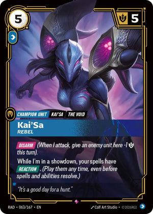 Kai'Sa, Rebel (063/167) [Radiance]