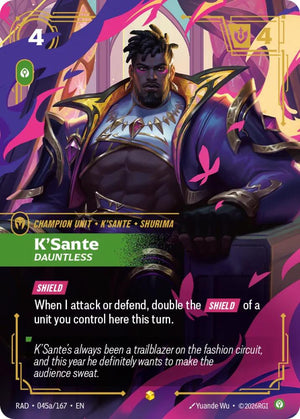 K'Sante, Dauntless (Alternate Art) (045a/167) [Radiance]