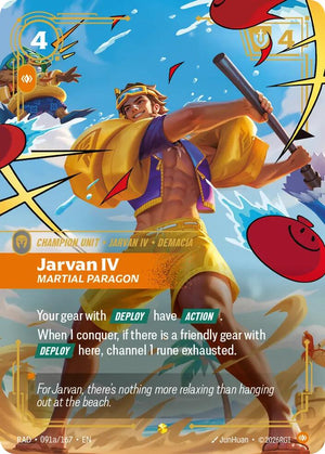 Jarvan IV, Martial Paragon (Alternate Art) (091a/167) [Radiance]