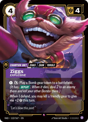 Ziggs, Explosive (112/167) [Radiance]