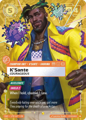 K'Sante, Courageous (Heartsteel Overnumbered) (178/167) [Radiance]