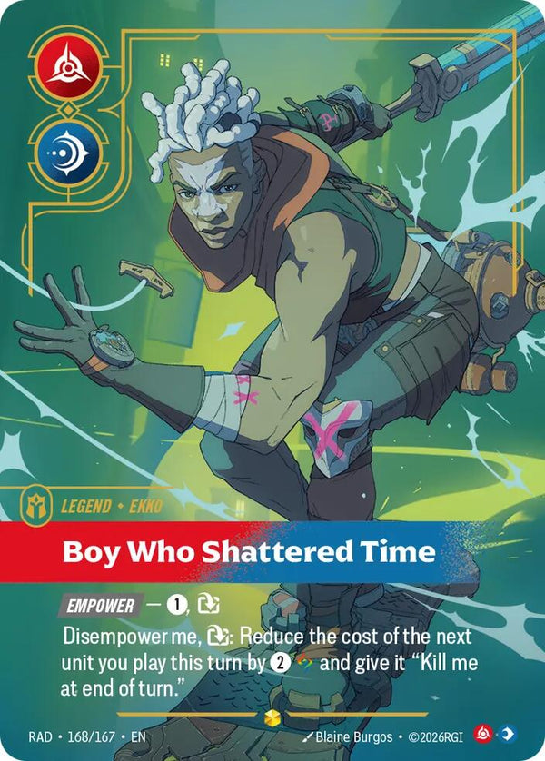 Ekko, Boy Who Shattered Time (Overnumbered) (168/167) [Radiance]