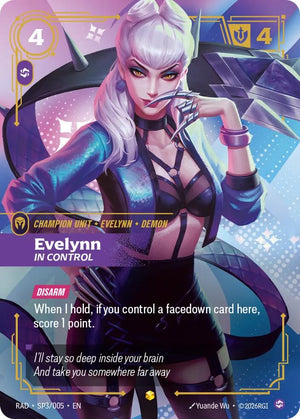 Evelynn, In Control (K/DA Special Art Card) (SP3/005) [Radiance]