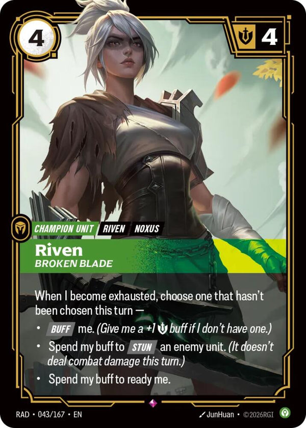 Riven, Broken Blade (043/167) [Radiance]