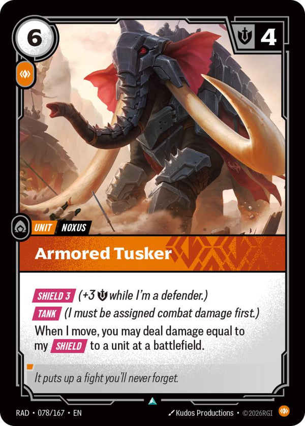 Armored Tusker (078/167) [Radiance]