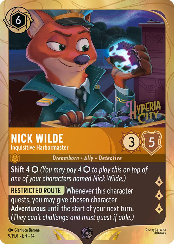Nick Wilde - Inquisitive Harbormaster (9) [Disney Lorcana Promo Cards]